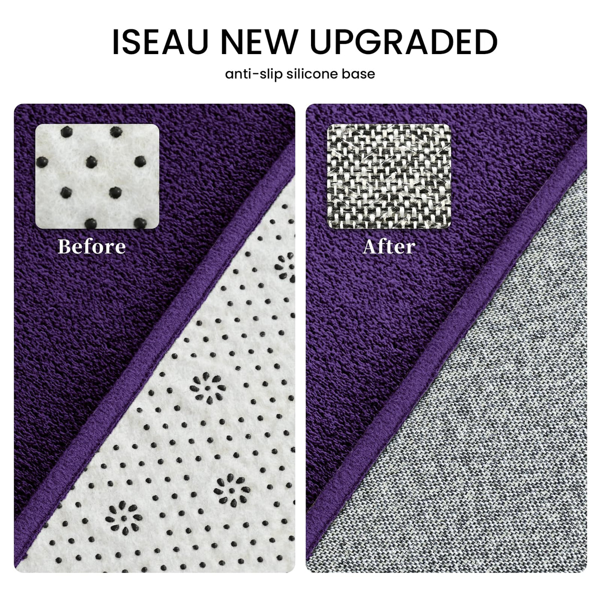 ISEAU memory foam layer adds gentle cushioning for steps and playtime.
