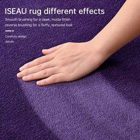 ISEAU silicone-grip bottom keeps rug firmly in place on hard floors.