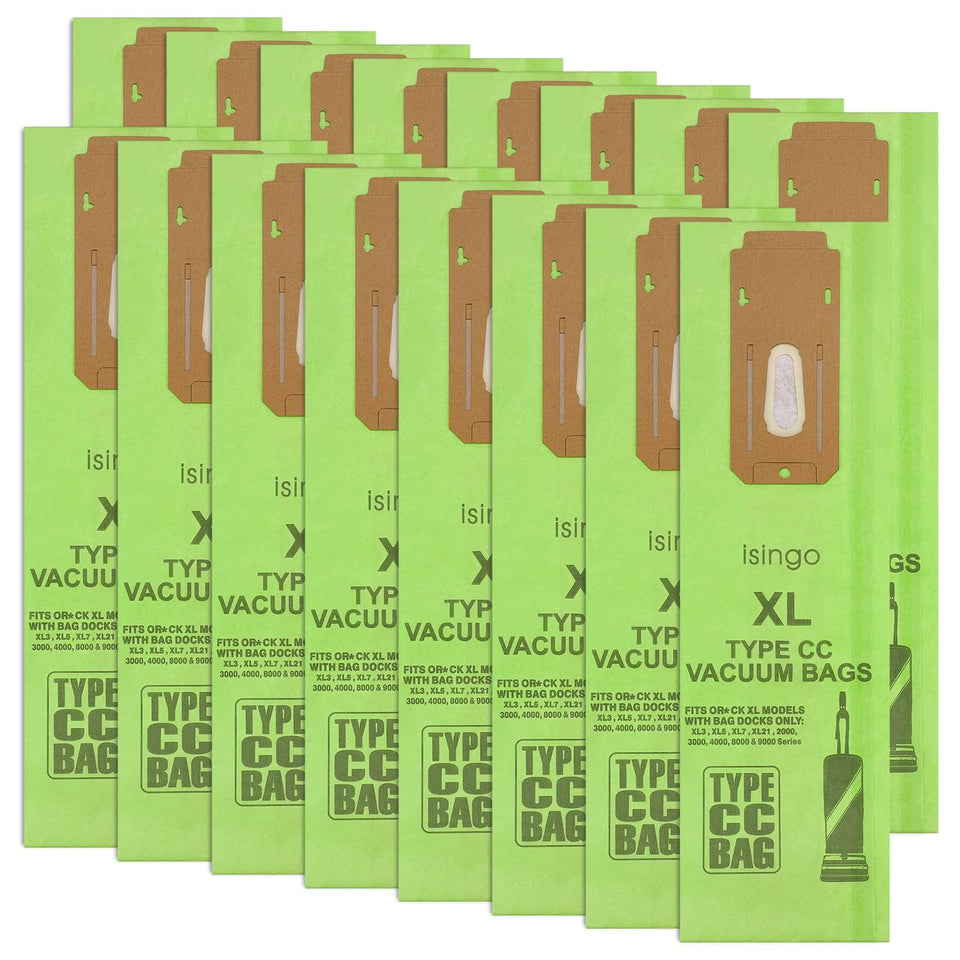 iSingo CC-type vacuum bags with high capacity and filtration