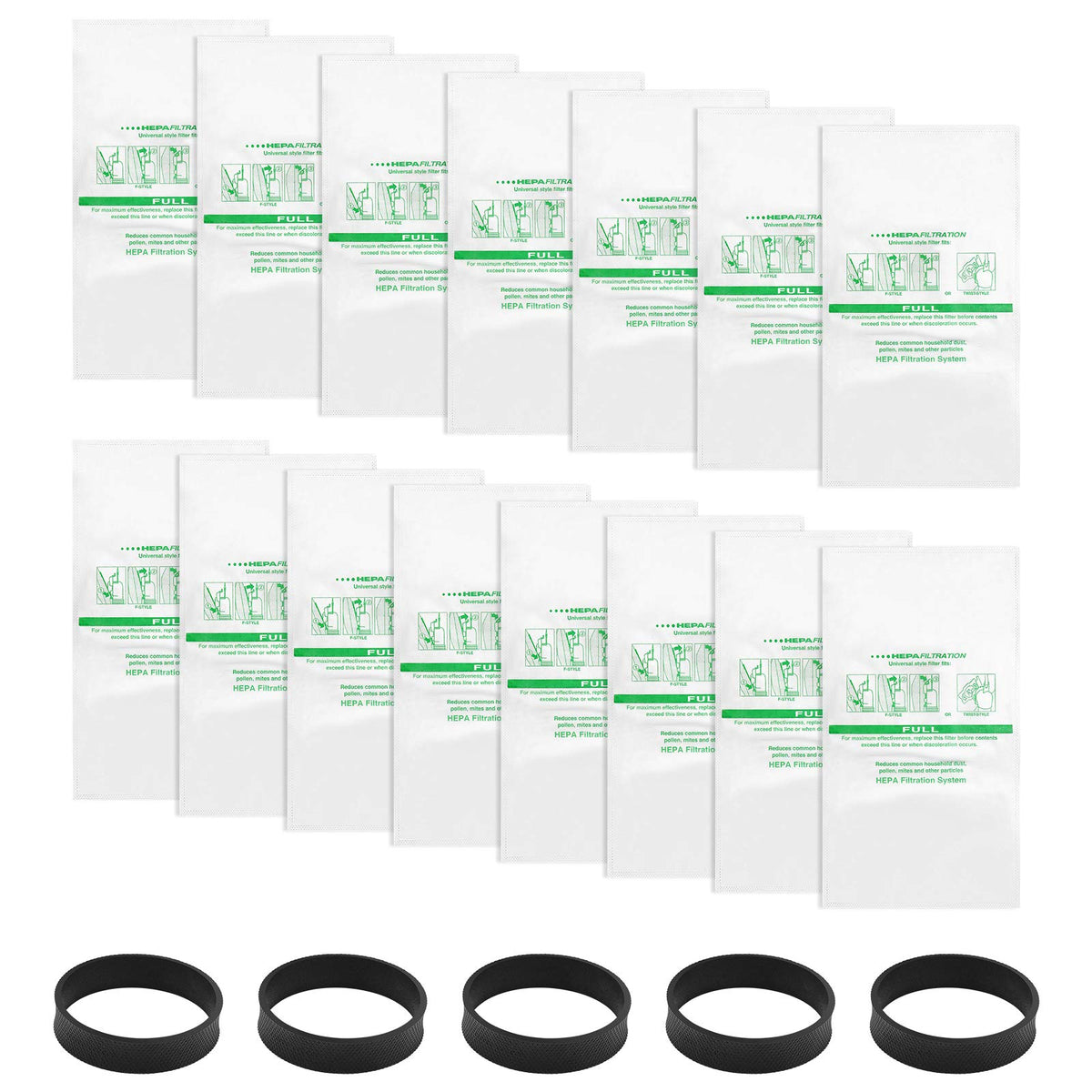 iSingo 204814 vacuum bags pack for Kirby compatibility and easier filters