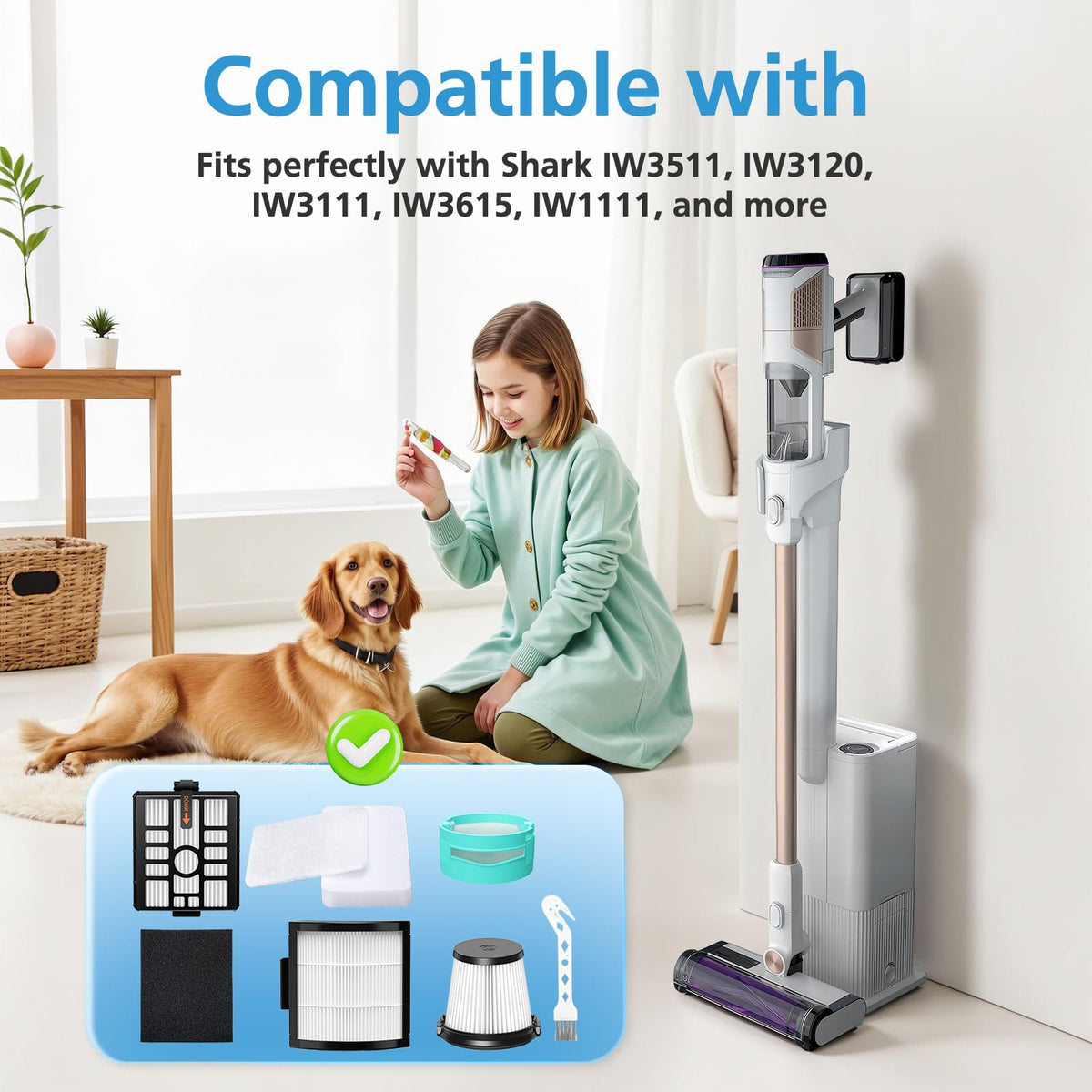iSingo Shark IW3120 Detect Pro filter kit boosts suction efficiency and easy maintenance