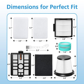 iSingo pre-motor filter set extends filter life with reliable airflow
