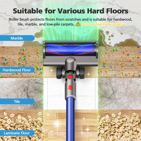 iSingo soft bristles prevent scratching on hard floors
