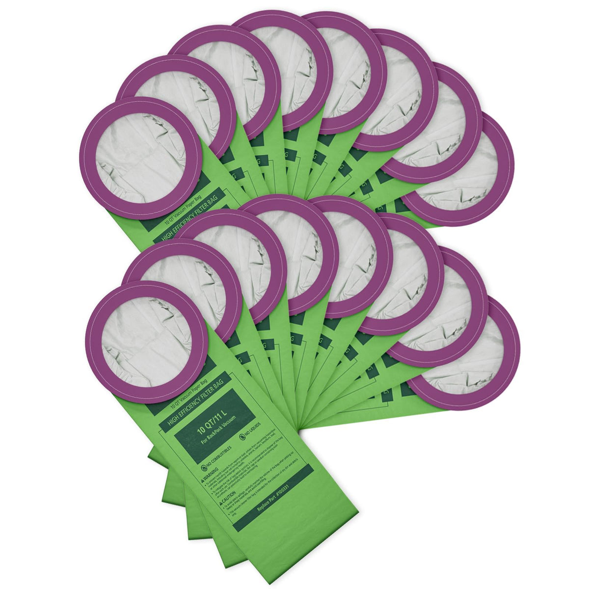 Isinlive 100331 reliable vacuum bags suitable for busy commercial cleaning tasks.
