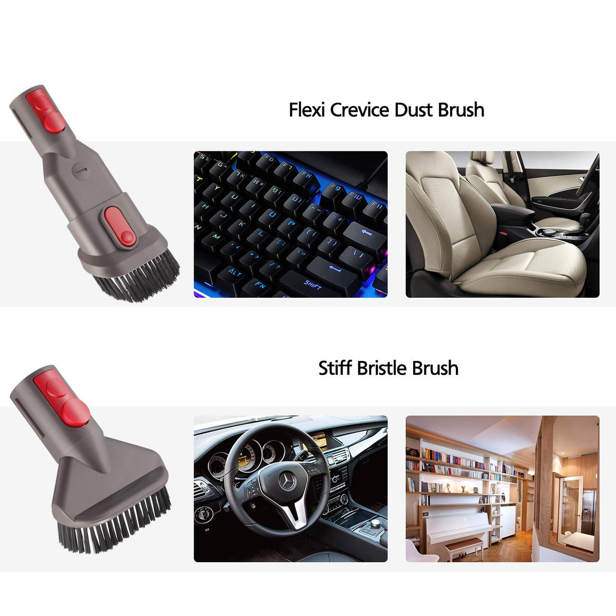isinlive Dyson combination tool for versatile cleaning of tight spots.