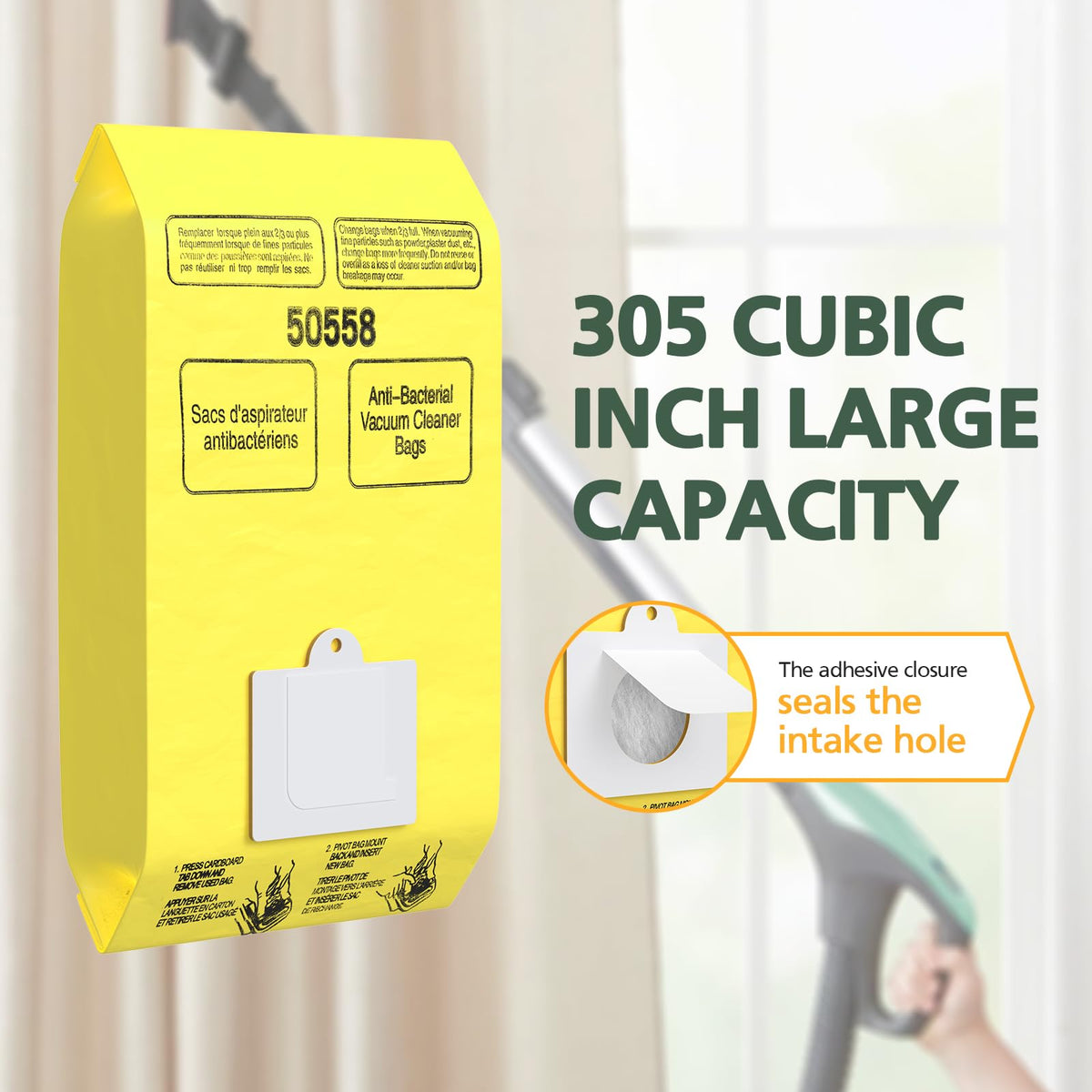 ISINLIVE high-efficiency filtration captures fine dust and hair.
