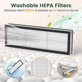 isinlive Qrevo S HEPA filter replacement preserves suction power