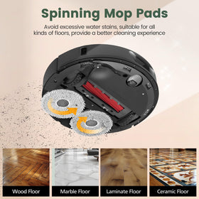 isinlive Qrevo S mop pads replacement for smooth floor glide