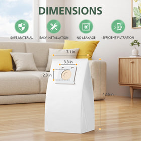 isinlive Tool-free installation for quick, mess-free bag changes