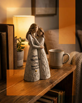 istatue compact 5.5-inch figure fits mantels and desks without crowding