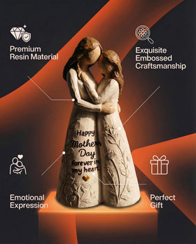 istatue heartwarming embrace figurine highlighting a tender bond for Mother's Day keepsake