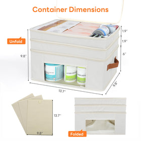 ISusaid Foldable storage box for compact travel and home use.