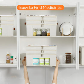 ISusaid Home travel ready storage for vitamins, first aid, or crafts.