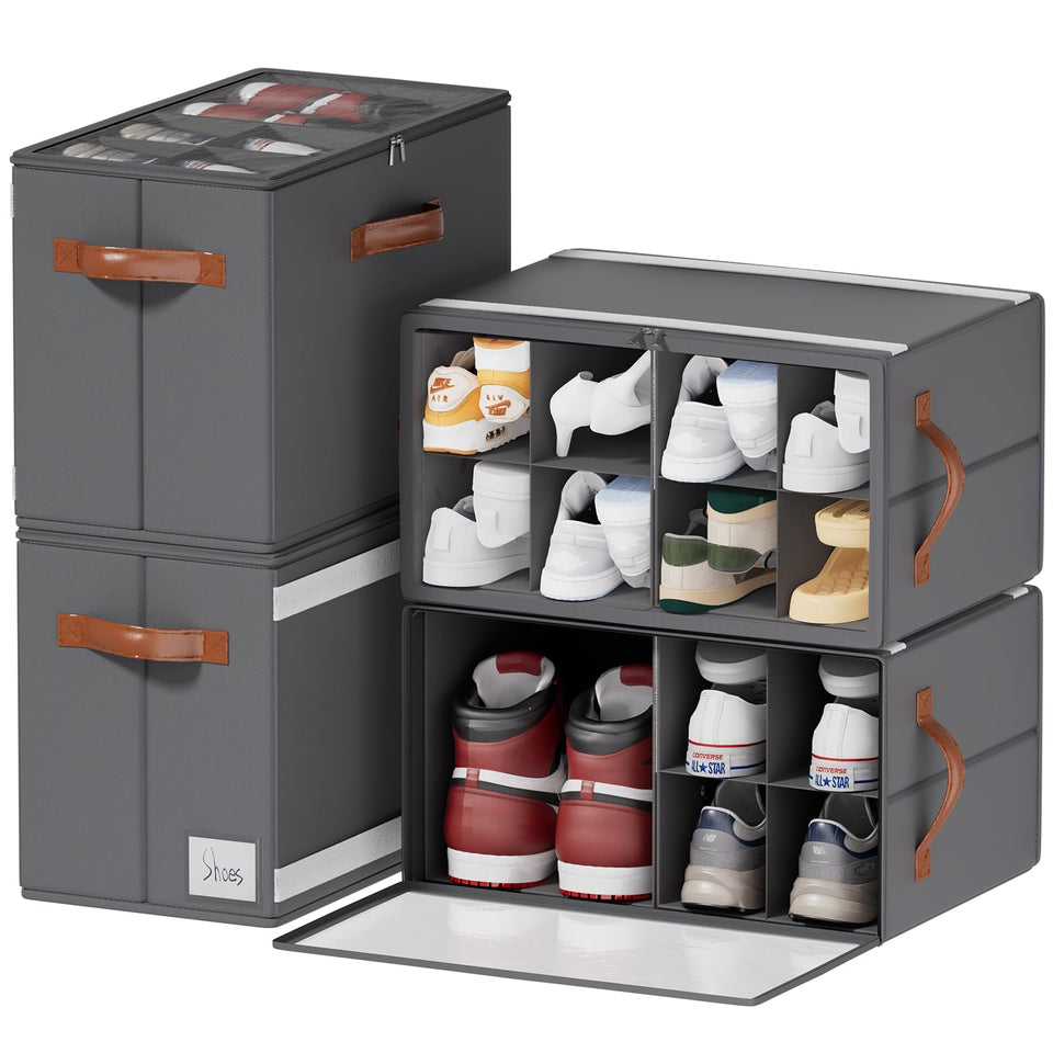 ISusaid shoe organizer foldable design for flexible closet layouts.