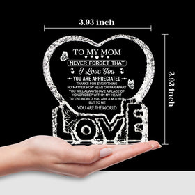 Ithmahco 3.9 inch crystal keepsake preserving cherished childhood memories.