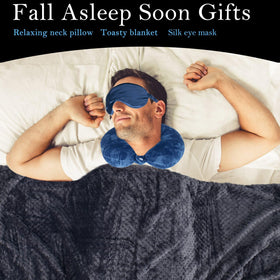 Ithmahco Get Well Gift Basket for Men soft eye mask for better rest.