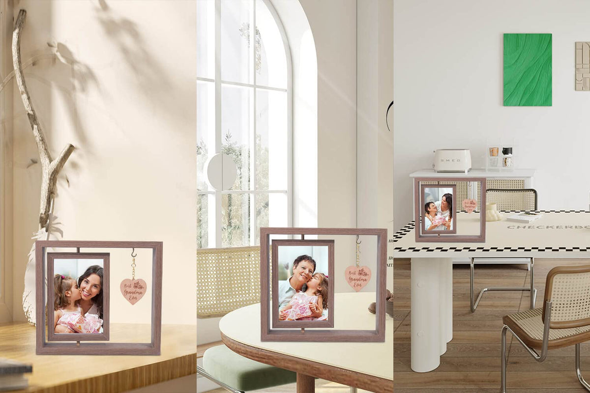 Ithmahco frame captures grandma's smile during special moments.