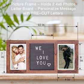 Ithmahco letter board close-up highlights easy customization for heartfelt messages.