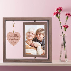 Ithmahco living room decor frame adds warm family ambiance.
