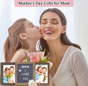 Ithmahco Mothers Day frame back detail showcases sturdy construction and natural grain.