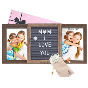 Ithmahco Mothers Day frame front view in solid wood offers a timeless keepsake for cherished photos.