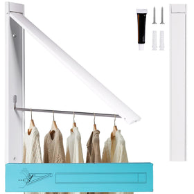 Ithywat retractable wall-mounted rack expands laundry space for drying