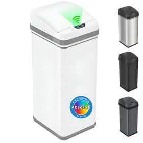 iTouchless 50L touchless bin with motion sensor lid for hands-free waste disposal