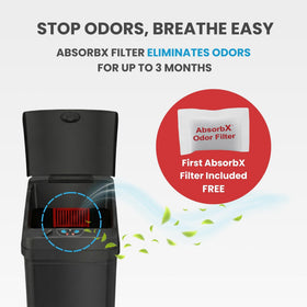 iTouchless Pet Lock Soft-Close keeps pets out and lids quiet