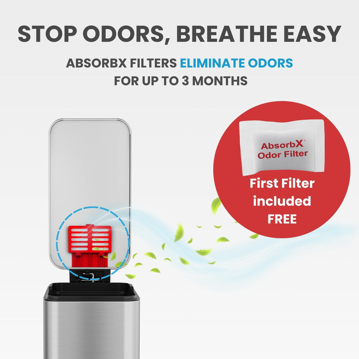 iTouchless soft-close lid reduces noise in busy powder rooms.