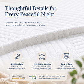 IULULU 6-Inch Twin Mattress supports versatile sleep in kids rooms.