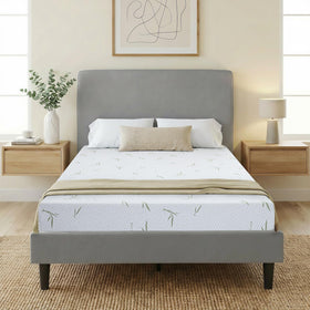 IULULU 6in twin mattress with green tea gel foam top for cooling comfort