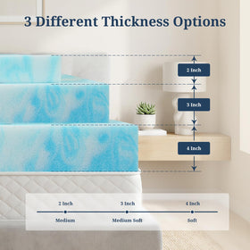 IULULU balanced-support topper minimizes excessive sinking while maintaining stability
