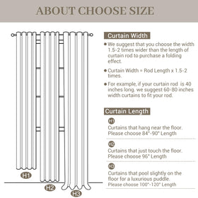 IVAPUPU ready-to-hang curtains include hooks and rings for quick setup