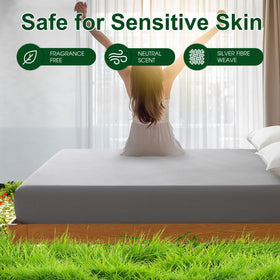 Ivellow 15-foot grounding cord rests beside the bed for flexible placement.