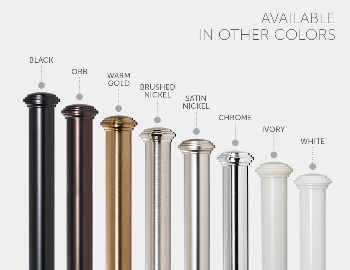 Ivilon adjustable rod from 48 to 86 inches for flexible installation