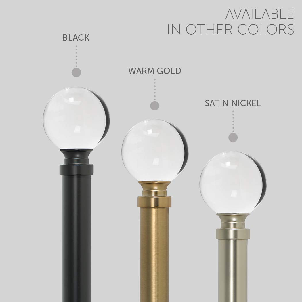 Ivilon extendable rod from 28 to 48 inches fits multiple windows.