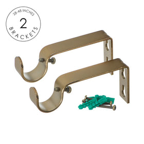 Ivilon drapery rod solid metal finials add durable decorative detail