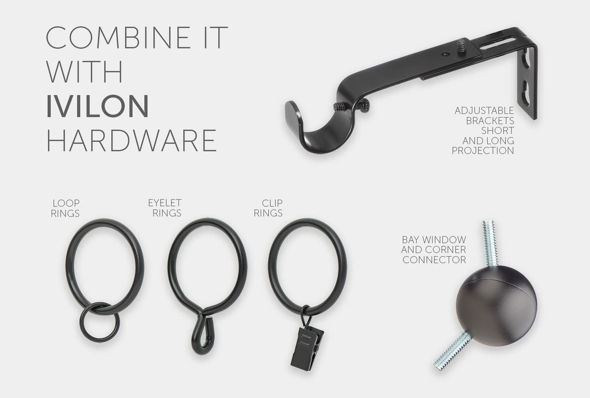 Ivilon heavy-duty brackets and hardware ensure reliable installation