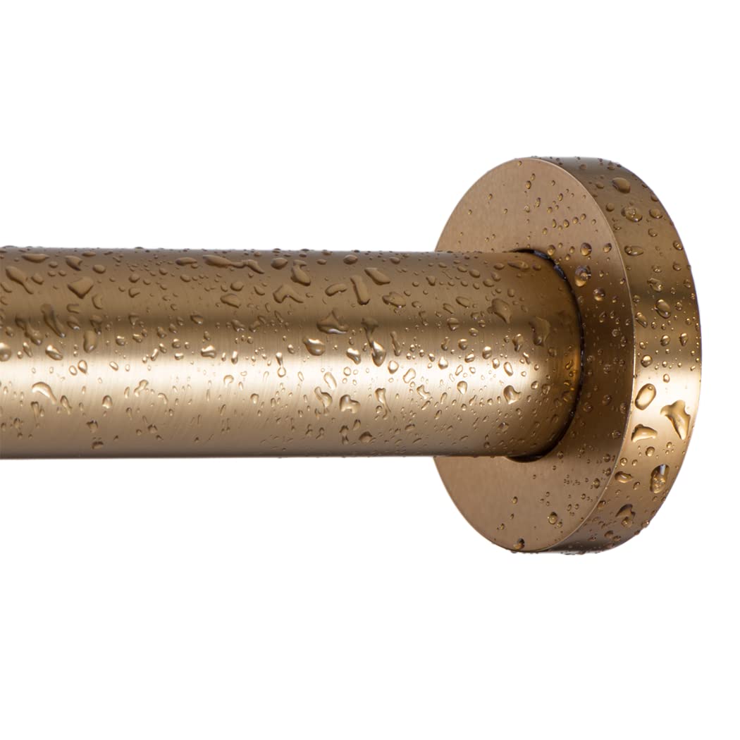 Adjustable 54–90 inch length supports showers and windows securely.