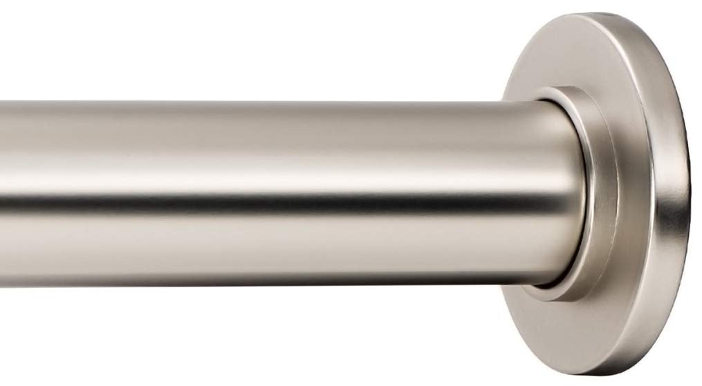 Ivilon tension rod extended 54-90 inches for versatile window setups.