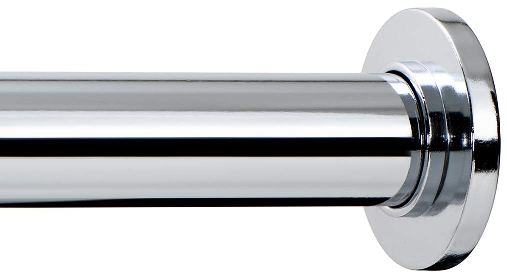 Ivilon tension rod chrome finish, ideal for windows and showers.