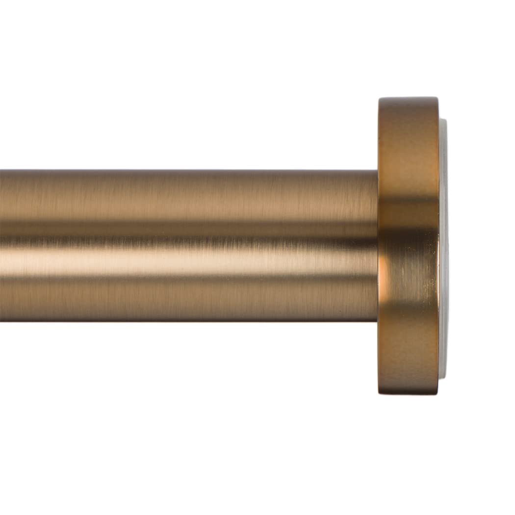 Rustproof construction with non-slip rubber keeps curtains in place.
