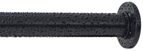 Ivilon tension rod installed on a window, adjustable from 36 to 54 inches with a sleek black coating.