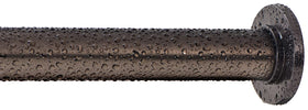 Ivilon tension rod used in windows for adjustable privacy and light control.