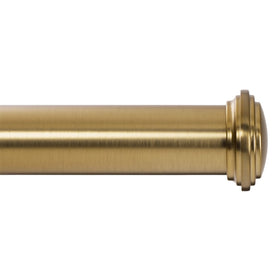 Ivilon window curtain rod with warm gold end cap for elegant decor
