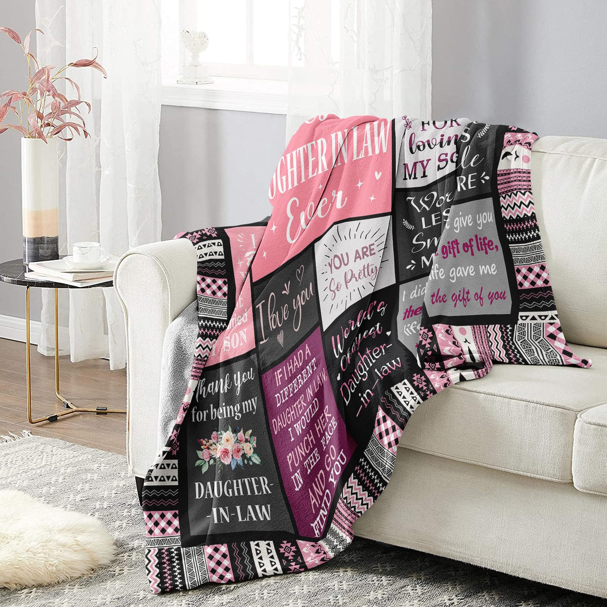 Ivivis cozy blanket ideal for couch, bed, or travel needs.