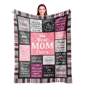 Ivivis Gifts for Mom Blanket folded shows cozy warmth, ideal for gifting