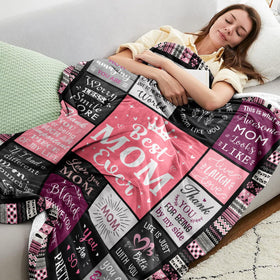 Ivivis Gifts for Mom Blanket on couch demonstrates plush comfort for relaxing evenings