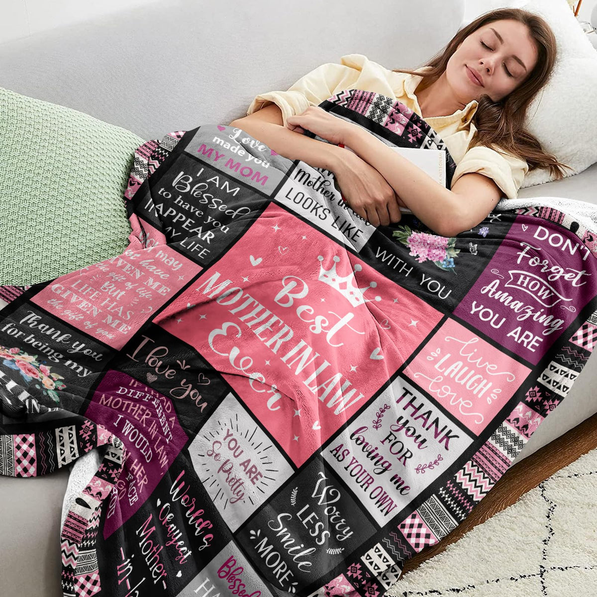 Ivivis plush throw blanket 60x50, soft touch for cold nights.