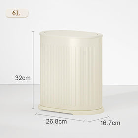 IVTUVTI small bathroom trash bin with lid for a cleaner, odor-controlled space.